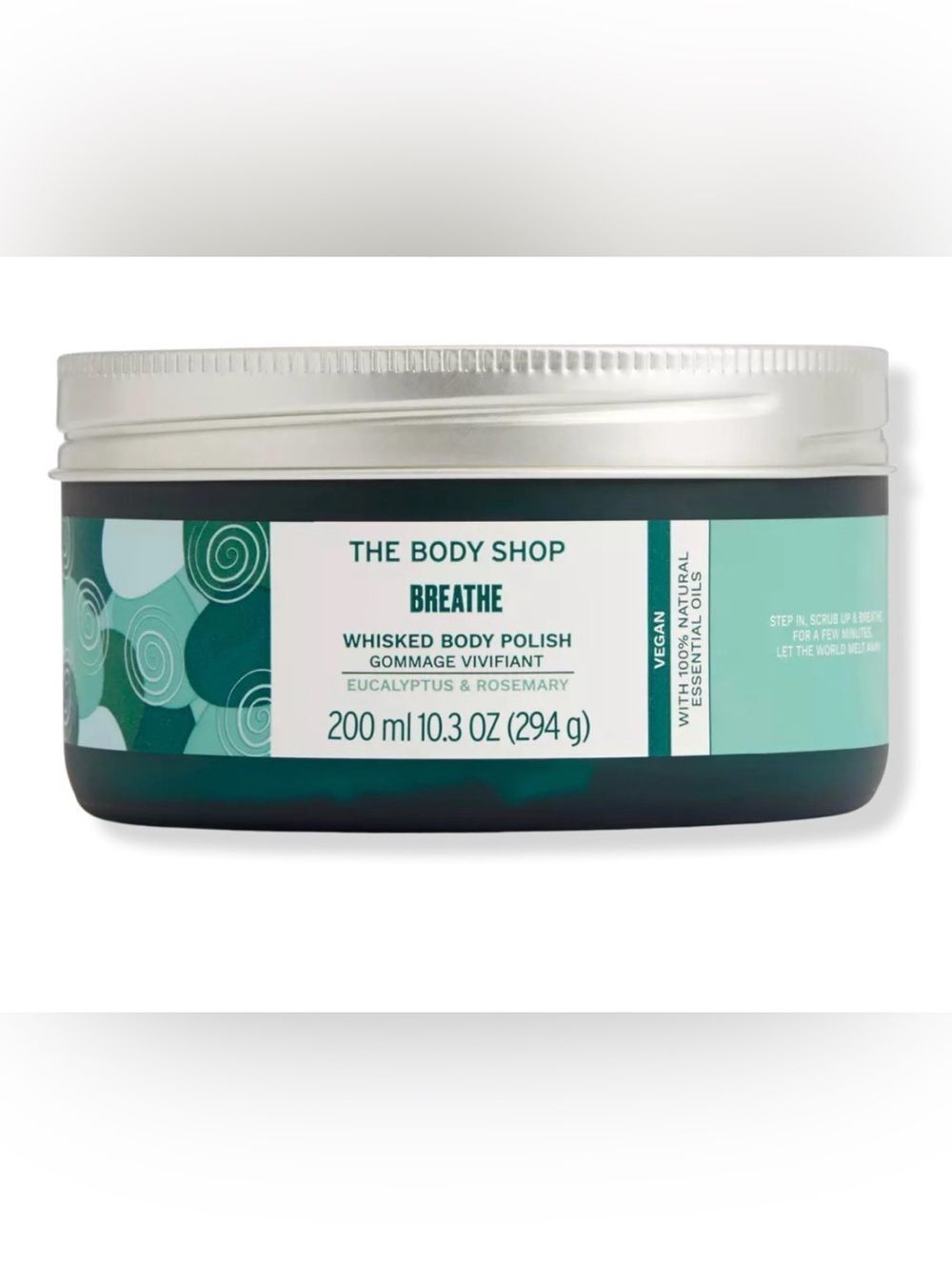 The Body Shop Breathe Whisked Body Polish Eucalyptus & Rosemary 7.7 OZ